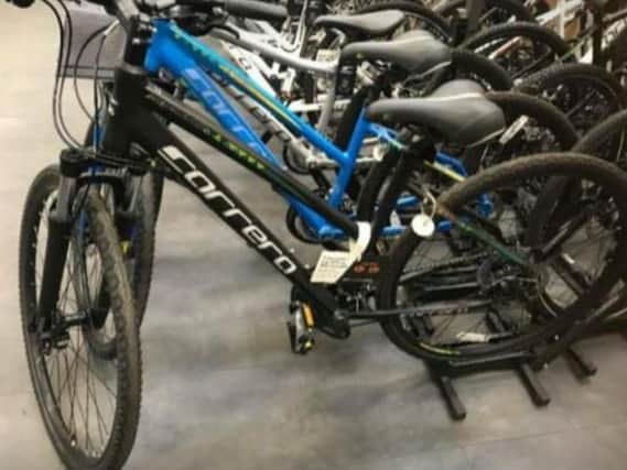 A bike like this one was taken from outside Barclays in York Road yesterday.