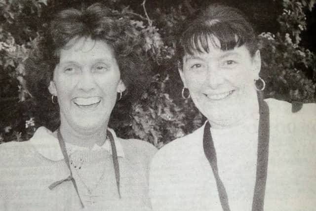 June Lahney and Gwen Hogan who inspired the English Martyrs Friendly League in netball.