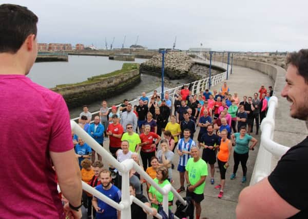 Parkrunners are set for the off in Hartlepool.
