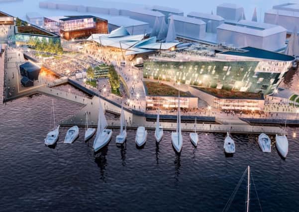 Artist's impression of Hartlepool waterfront including the former Jackson's Landing site.