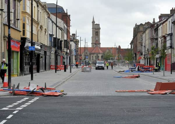 First view of Church Street, Hartlepool as the boundary fencing has been removed. Picture by Frank Reid