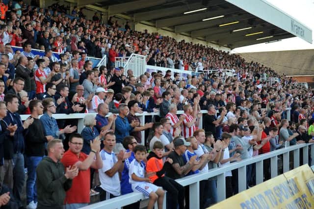 The Mill House Stand is to be renamed in memory of Neale Cooper, with the official ceremony to take place ahead of Pools' friendly with Sunderland. Pictured are Sunderland fans in the stand for last summer's friendly.