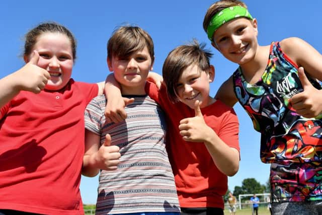 Winners at the Sacred Hearts Primary school sports day held at Grayfields. Picture by Frank Reid