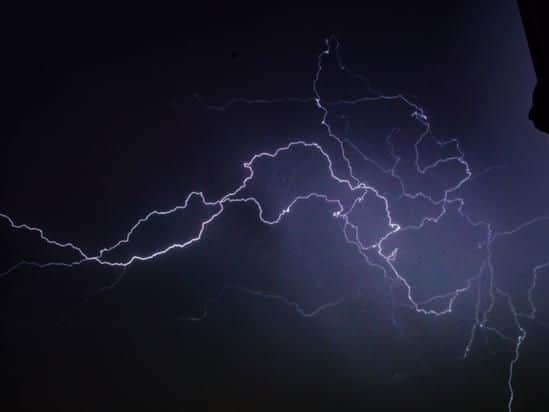 Steven Ainger captured this striking images of lightning in Hartlepool.