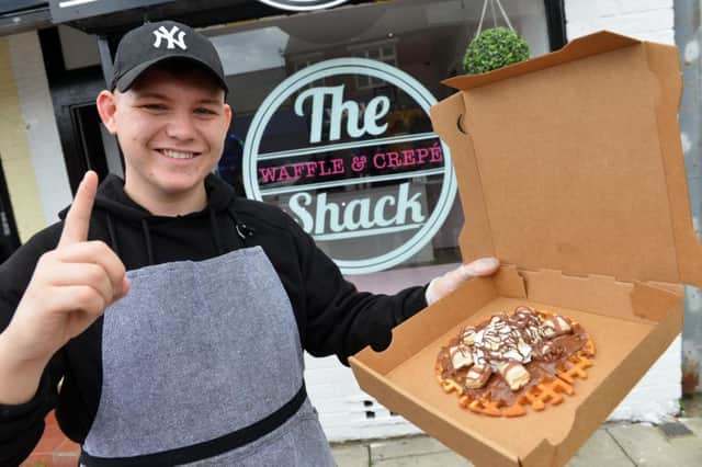 Singer Michael Rice has opened The Waffle and Crepe Shack