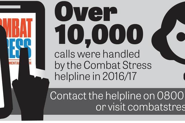 Combat Stress is one of the organisations you can contact for help.