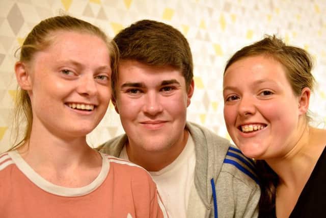 Left to right: Olivia Kerr-Morgan, Alfie Willoughby and Chloe Chawner.  Picture by Frank Reid