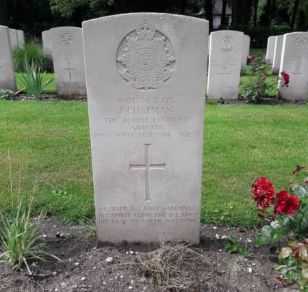 Lance Corporal John Chapman's grave.