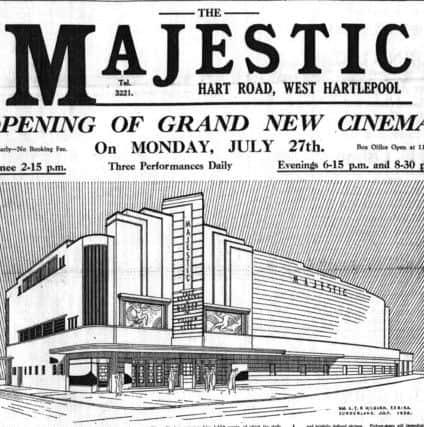 The advert which promoted the new cinema in the Northern Daily Mail.