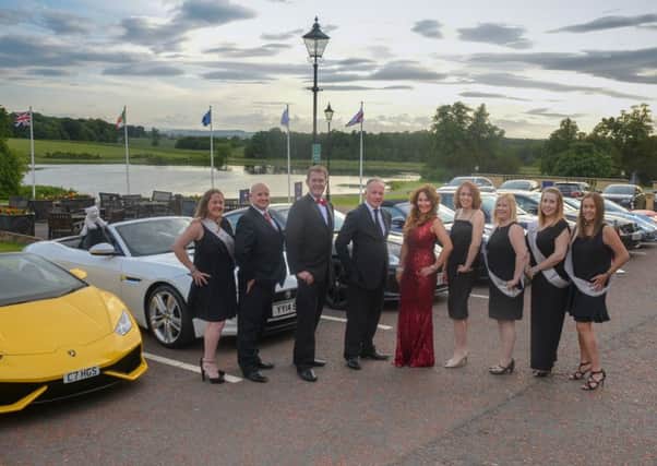 JDR Cable Systems staff at the annual summer ball at Hardwick Hall Hotel.