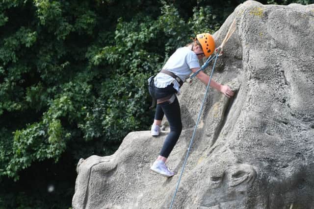 Climbing  at Summerhill Country Park, fun day