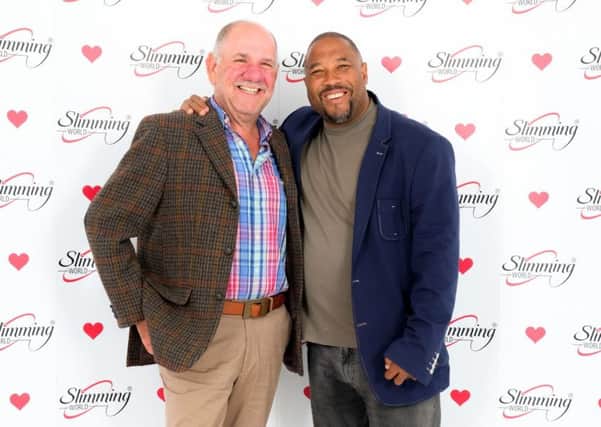 Stephen Wallace with John Barnes
