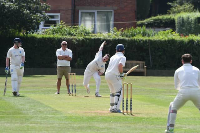 Action from the inaugural Ian Jackson memorial Double Wicket Competition at Park Drive, Hartlepool.
