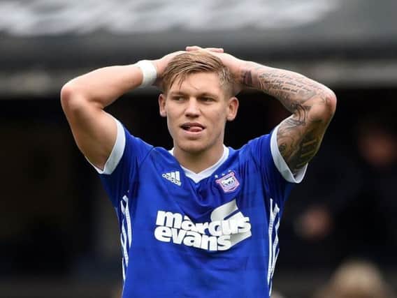 Martyn Waghorn playing for Ipswich.
