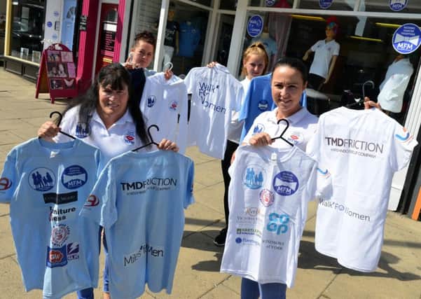 Miles for Men are to open a charity shop on York Road.
From left Sandra Picton, Keighley Simmonds, Torri Day and Kelly Pearson
