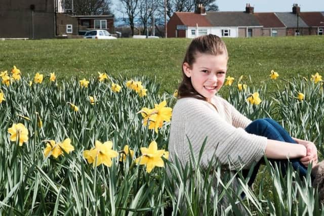 Courtney Hadwin, pictured here when she was 10, has been praised for her powerful voice.