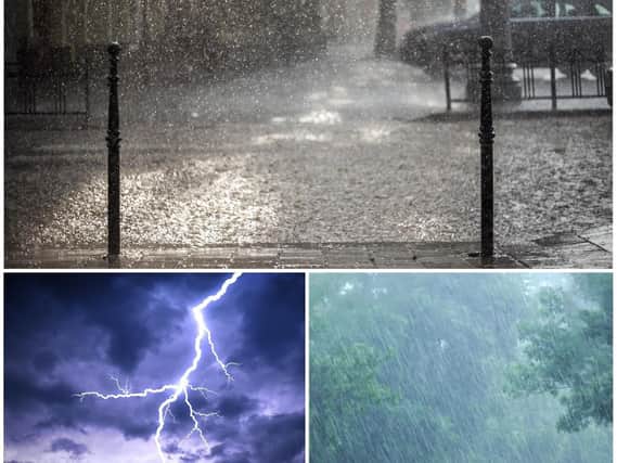 A yellow warning for thunderstorms is in place for Hartlepool today