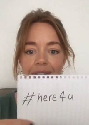 Coronation Street's Georgia Taylor's video for the #here4u campaign.