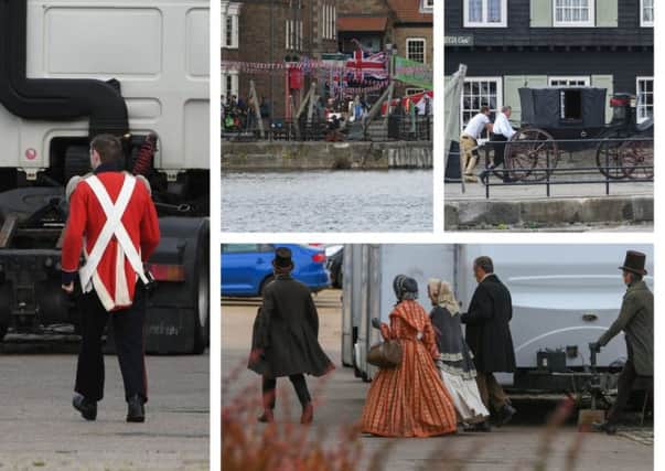 Film crews were in Hartlepool on Tuesday.