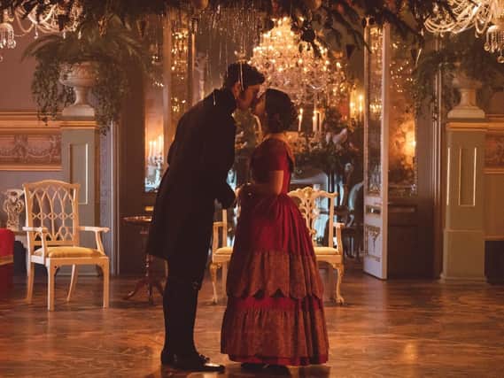 Jenna Coleman as Queen Victoria and Tom Hughes as Prince Albert.