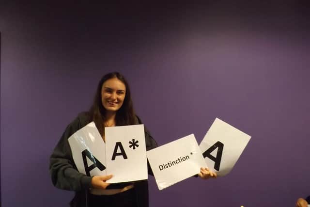 Student Abbie Blakemorewas delighted with her top grades.