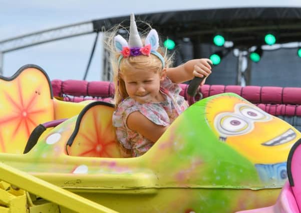 All the fun of the fair for five-year-old Darcy Longstaff at Hartlepool Show and Horticultural Festival at Rift House Rec. on Saturday.