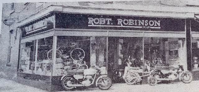 Robert Robinsons was the place to be for the latest motor bikes and mopeds.
