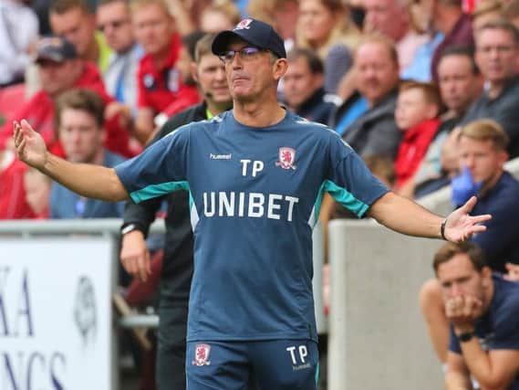 Middlesbrough manager Tony Pulis was appointed in December 2017.