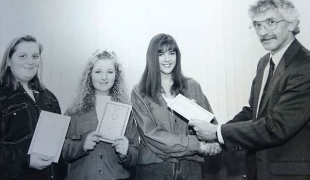 Sally Kennedy, Fiona Fish and Joanne Robinson got Year 10 certificates of achievement in 1994. Remember this?