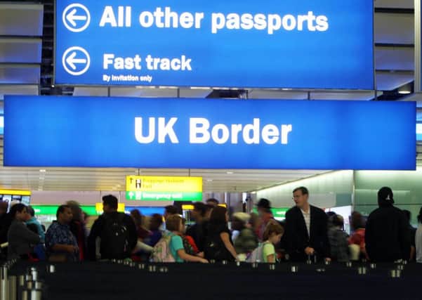A UK Border Control point. Picture by PA Wire/PA Images