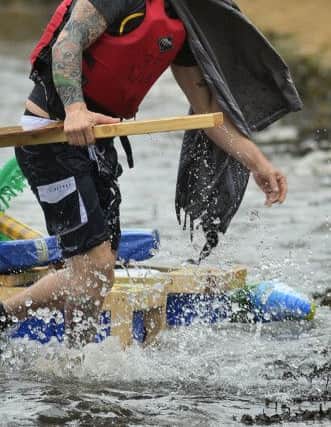 One of the Mexican raft race team.