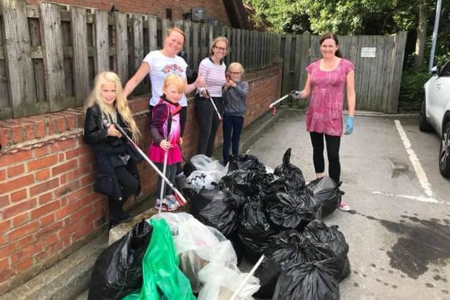 People of all ages helped to tidy up Hartlepool.