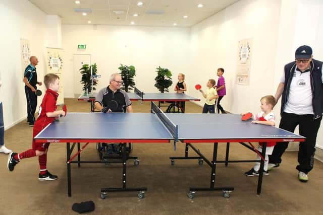 The Ping Pong Parlour was a resounding success throughout the afternoon at Middleton Grange Shopping Centre.