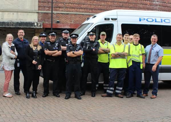 Members of the Hartlepool Community Safety Team during the recent Day of Action.