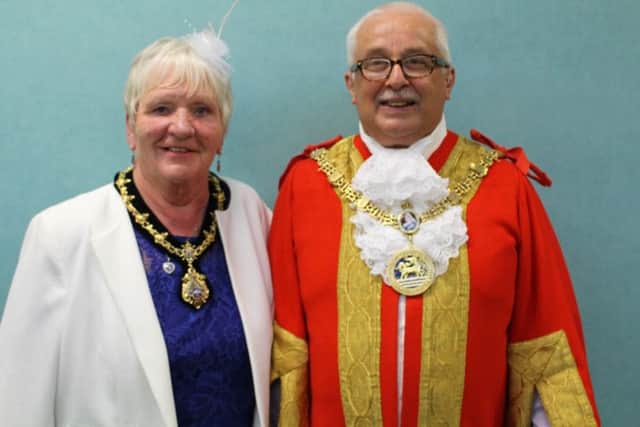 Paul Beck and wife Mary when they served as Mayor and Mayoress of Hartlepool.