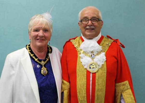 Paul Beck and wife Mary when they served as Mayor and Mayoress of Hartlepool.