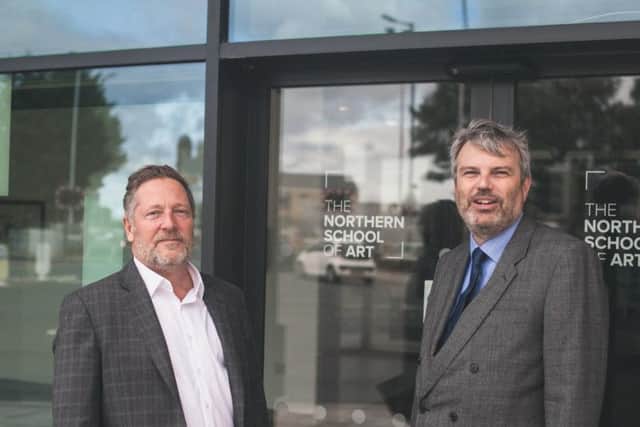 Pat Chapman, vice principal of employability and external relations, and Dr Martin Raby, Principal, The Northern School of Art.