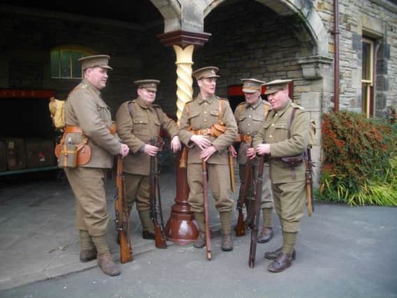 The Durham Pals, a living history group which will visit the Heugh Gun Battery in Hartlepool later this month.