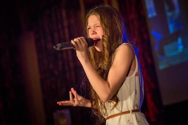 Courtney Hadwin performs during the Hartlepool Mail's Best of Hartlepool awards.