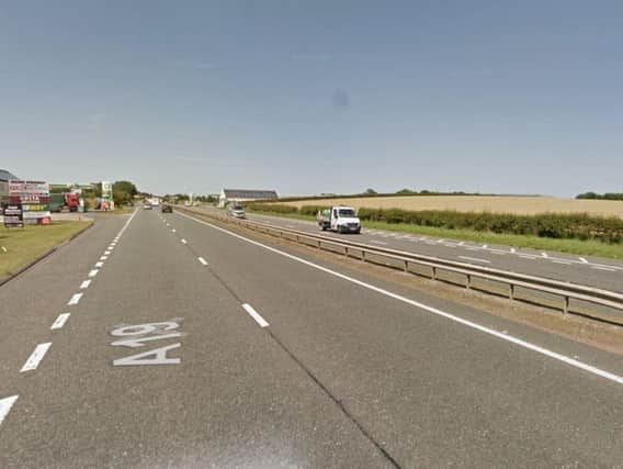 The crash has happened near to the Ron Perry services. Image copyright Google Maps.