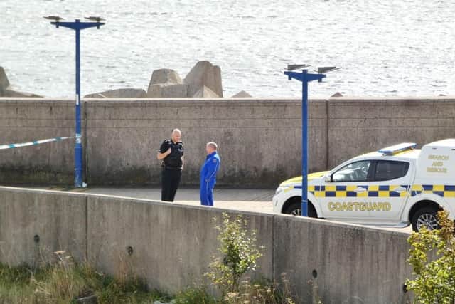 South pier was cordoned off for a time