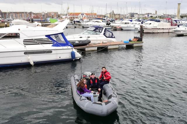 Hartlepool Sea Cadets held an Open Day on Saturday as part of their 80th anniversary, and one of the activities was aboat trip around the marina