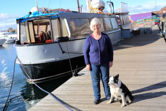 Pauline Field, a volunteer on the Dunkirk ship Coronia that is being restored and was broken into on Tuesday night. Picture by Tom Banks