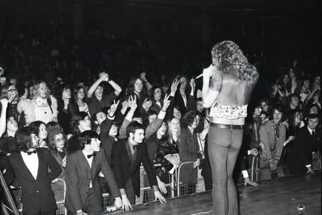 Led Zep in concert in 1973.