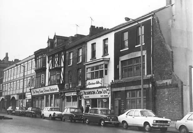 Here's a view of J Boanson and Son and other premises in Church Street in the 1970s. Photo courtesy of the Central Library and the Douglas Ferriday collection.