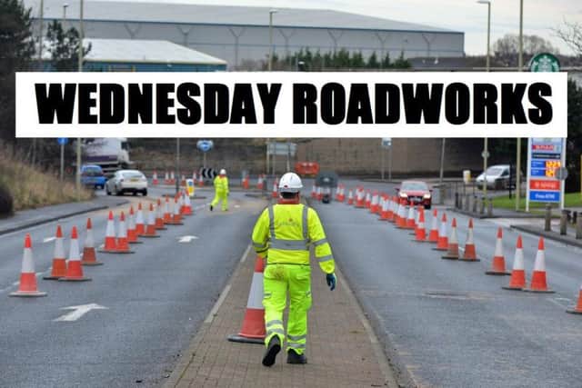 Roadworks warning for the Hartlepool area this Wednesday.