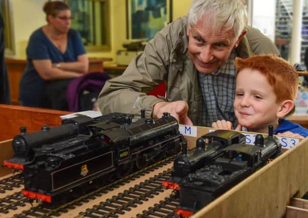 Brain Gretton and grandson Dexter Harvey-Smith were among the visitors to last year's Hartlepool Model Railway Show.
