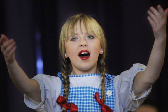 Molly during a performance of St Teresa's Primary School's Christmas production in 2012.