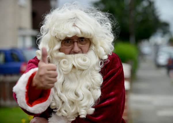Jim Croll, dressed as Santa Claus. Picture by FRANK REID