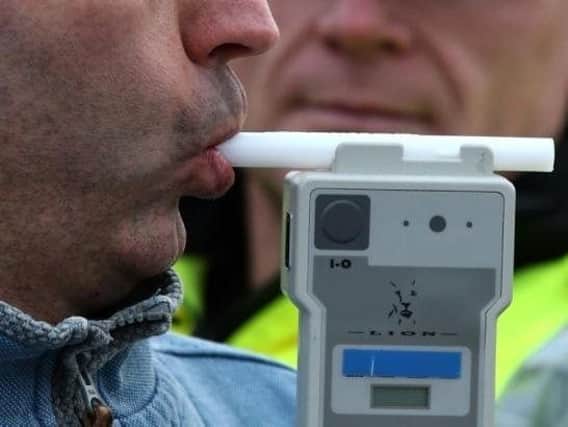 File picture of a breathalyzer test